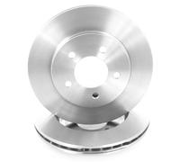 2x Ventilated Brake Discs Front Right and Left for CHRYSLER VOYAGER 1995-2001