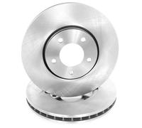 2x Ventilated Brake Discs Front Right and Left for CHRYSLER VOYAGER IV 2002->