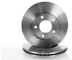 2x Ventilated Brake Discs Front Right and Left for MAZDA 3 2003-, MAZDA 5 2005-