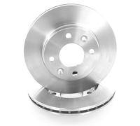 2x Ventilated Brake Discs Front Right and Left for RENAULT CLIO I, KANGOO