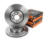 2x Ventilated Brake Discs Front Right Left for VOLVO XC90 10.2002- FELGA 17 CALI