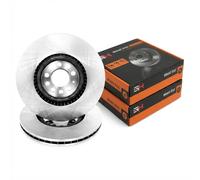 2x Ventilated Brake Discs Front Right & Left for VW GOLF 4, BORA, LEON, AUDI A3