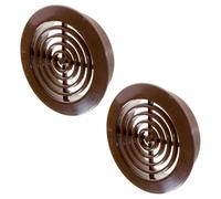 2X Ventilation Grille Diameter 45 mm Round Brown Exhaust Air Grille Supply Air Exhaust Air Grille Ventilation T73 br
