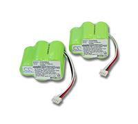 2x vhbw Ni-MH battery 3300mAh (6V) for vacuum cleaner Ecovacs Deebot D650, D66, D660, D68 D680 as 945-0006, 945-0024, 205-0001, LP43SC3300P5