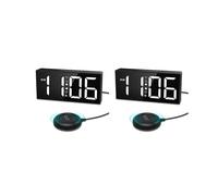2X Vibrating Alarm Clock 7.5in Large Display LED Clock Loud Alarm Clock with Bed Shaker