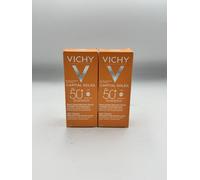 2x Vichy Capital Soleil Dry Touch Protective Face Fluid SPF50 Fluid 50ml New