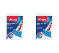 2x VILEDA Magic Flat Mop Sponge Refill Head 3D Floor Cleaning Pad Replacement