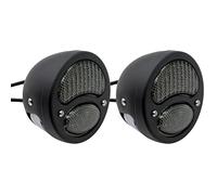2X Vintage Duolamp LED Tail Light 12V Rear Stop Indicator with Running Light Turn Signals License Plate Lamp Smoke Lens Universal for Ford Model A Hot Street Rat Rod Classic Custom Cars Trucks Black