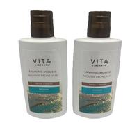 2x Vita Liberata Tinted Natural Tan Tanning Mousse Medium 100ml