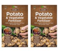 2x Vitax Organic Potato & Vegetable Fertiliser Feed Slow Release Plant Food 1kg