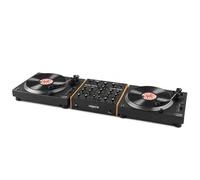 2x Vonyx DT6000 Direct Drive Vinyl Turntables with 4 Channel Rotary Mixer, USB DJ Deck Setup for Vinyl Mixing and Home Hi-Fi, AT3600 cartridge, Phono Line Outputs