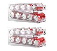 2x Vossbach Refrigerator Can Organizer 250ml/330ml Beverage Can Dispenser