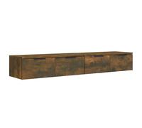 2x Wall Cabinets Engineered Wood Floating Hanging Cabinet Multi Colours vidaXL