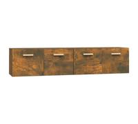 vidaXL Wall Cabinets 2 pcs Smoked Oak 80x35x36.5 cm Engineered Wood, Brown