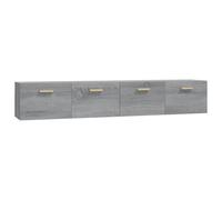2x Wall Cabinets Engineered Wood Storage Cabinet Multi Colours/Sizes vidaXL