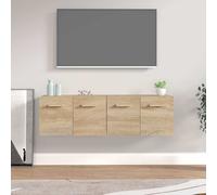 2x Wall Cabinets Engineered Wood Storage Cabinet Multi Colours/Sizes vidaXL