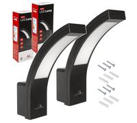 2x Wall LED Lamp Indoor Outdoor IP54 800lm 4000K Neutral White