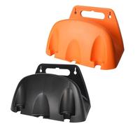 2X Wall Mounted Garden Hose Holder - Hose Hanger Metal Water Hose Hanger Bracket | Heavy Duty Pipe & Cable Organizer for Yard, Car Wash & Irrigation | Rust- Storage Solution (All-Weather Design)