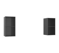 2x Wall-mounted TV Cabinets TV Stand Lowboard Chipboard Multi Colours vidaXL