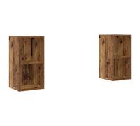 2x Wall-mounted TV Cabinets TV Stand Lowboard Chipboard Multi Colours vidaXL