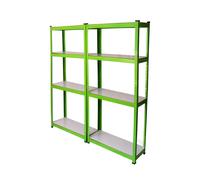 2X Water Resistant Racking Garage Rack Workshop Storage Boltless Shelving Unit