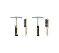 2X Welding Chipping Hammer and Wire Brush, Heavy Duty Steel Slag Hammer with Wire Brush Slag Removal Tool for Welders