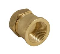 2X Westco 15mm x 1/2" FI Compression Straight Coupling - Brass Female Iron Pipe Fitting BG