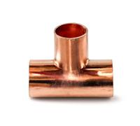 2X Westco 22 x 22 x 28mm Reducing Tee EF28 - Copper End Feed Fitting, Capillary Joint, Reliable & Corrosion Resistant