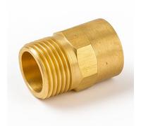 2X Westco 22mm x 3/4" Straight Male Connector CO3 - Brass Compression | 22mm x 3/4" Brass Compression to Male Thread Fitting for Plumbing & Heating