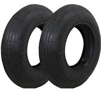 2x Wheelbarrow Wheel Inner Tubes and Tyres 4.00-6 / 400x6