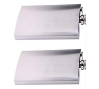 2X Whiskey Pocket 10Oz Hip Flask Liquor Alcohol with Stainless Steel Screw Cap