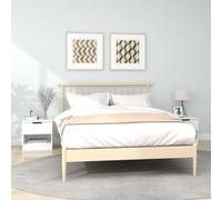 2x White Engineered Wood Bedside Cabinets 40x39x40cm Nightstand Set Bedroom Duo