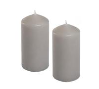 2X Wickford & Co Scented Small Pillar Candle - Wild Jasmine