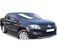 2x Wind Deflectors Compatible with VW Volkswagen Amarok 2010 2011 2012 2013 2014 2015 2016 2017 2018 2019 2020 Acrylic Glass Door Visors Rain Snow Sun Shields Guards