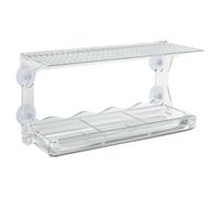 2x Window Bird Feeders Acrylic Birdhouse Feeding Station Seed Feeder vidaXL