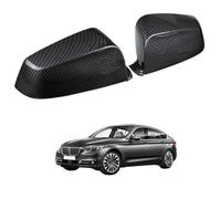 2x Wing Mirror Cover Cap for BMW 5-Series GT F07 2009-2013 Pre-facelift Carbon Fiber Texture 51167187431 51167187432 - Side Rearview Mirror Housing Replacement Car Styling Exterior Accessories