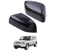2x Wing Mirror Cover Cap for LAND ROVER LR4 2010-2016 Carbon Fiber Texture - Side Rearview Mirror Housing Replacement Car Styling Exterior Accessories