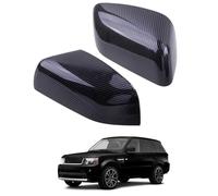 2x Wing Mirror Cover Cap for LAND ROVER Range Rover Sport 2010-2013 Carbon Fiber Texture - Pair Pack Rearview Mirror Housing Replacement Car Styling Accessories