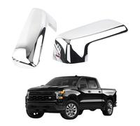 2x Wing Mirror Cover Cap for Silverado 1500 2019 2020 2021 2022 2023 2024 - Side Rearview Mirror Housing Replacement Car Styling Exterior Accessories,Silver