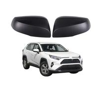 2x Wing Mirror Cover Cap for Toyota RAV4 2019-2024 Black - Side Rearview Mirror Housing Replacement Car Styling Exterior Accessories