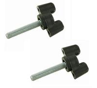 2X Wing Screw Threaded Bolt Plastic Head M4 M5 M6 Fastener Butterfly Handles KNOB 4MM 5MM 6MM Screws (M5x12)