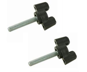 2X Wing Screw Threaded Bolt Plastic Head M4 M5 M6 Fastener Butterfly Handles KNOB 4MM 5MM 6MM Screws (M5x10)