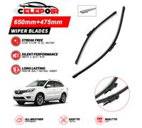 2x Wiper Blade (Pair) Flat Aero type A930S 3397118930 600/475mm | Renault Koleos