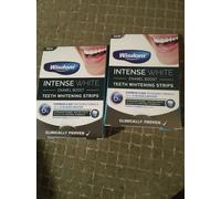 2x Wisdom Intense White Enamel Boost Teeth Whitening Strips - 6 Shades Whiter