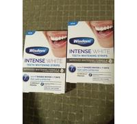 2x Wisdom Intense White Teeth Whitening Strips 7x Improved Formula