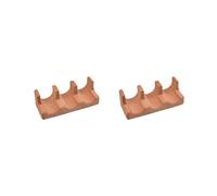 2X Wood Sushi Tacos Holder Taco Stand Serving Rack Divider Taco Rack Tray Plates for Home Restaurant Dining Party C