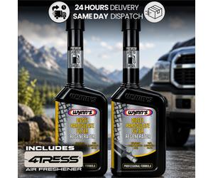 2x Wynns Car DPF Cleaner Diesel Particulate Filter Regenerator Treatment+Airfres