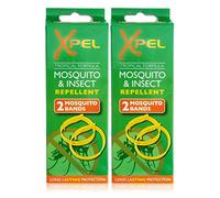 2x Xpel Mosquito Insect Fly Bite Repellent Bands Tropical Formula Twin Pack