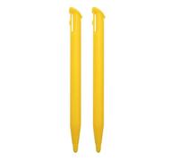 2x Yellow Replacement Touch Screen Stylus Pens, Compatible with Nintendo NEW 2DS XL consoles (NEW Flip lid version)