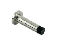 2X Zoo Projection Door Stop With Rose 70Mm Satin Stainless Steel